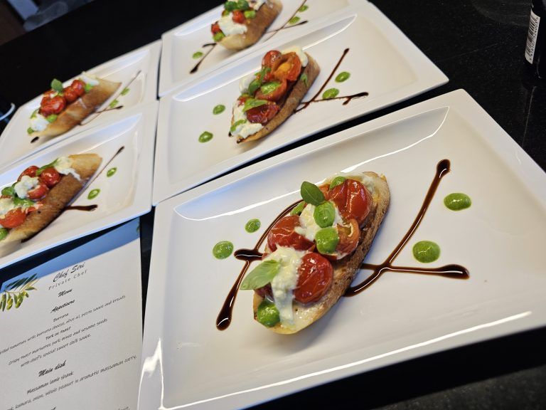 Photo of Burrata plating fine dining