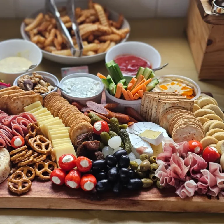 gourmet-cheese-charcuterie-board-crackers-fruits-dips-entertaining